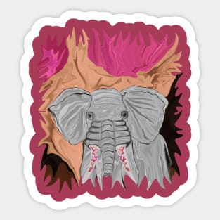 Tusk's Elephant Manicure Sticker